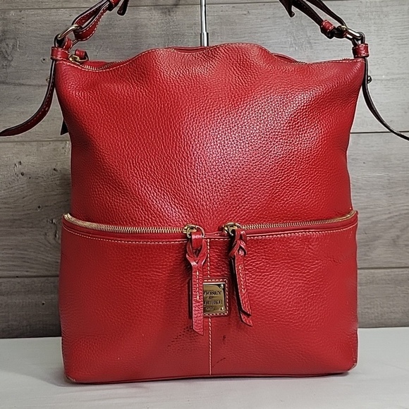 Large Dooney & Bourke Red Pebble Leather Women\'s Bag main image 12